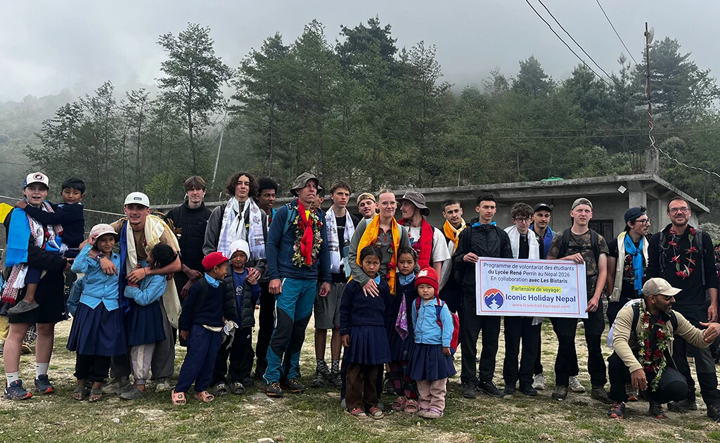 Community school visit at Gorkha