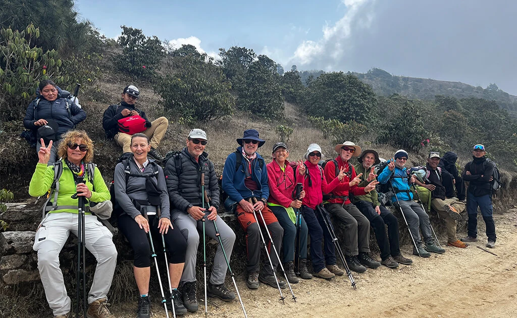 Group Heading to Gorkha village