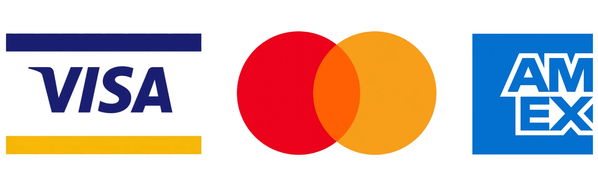 Payment methods we accept