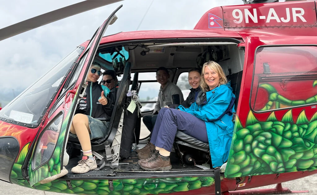 Ready for everest heli tour , kathmandu airport
