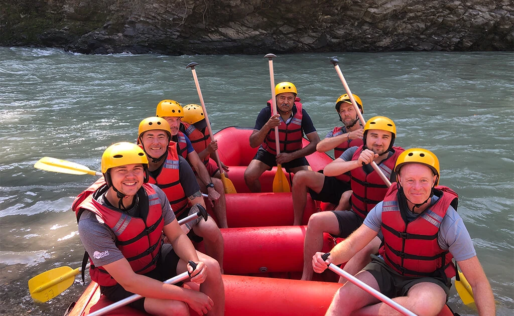 white river rafting at trishuli river