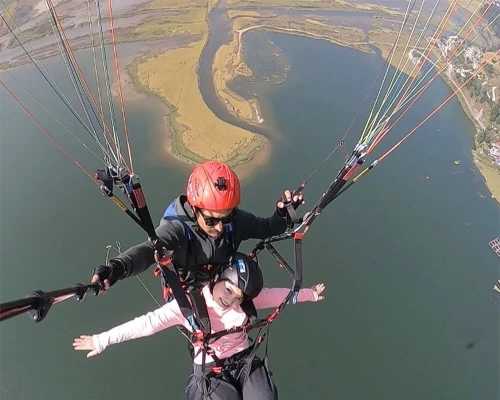 Above Phewa Lake Paragliding