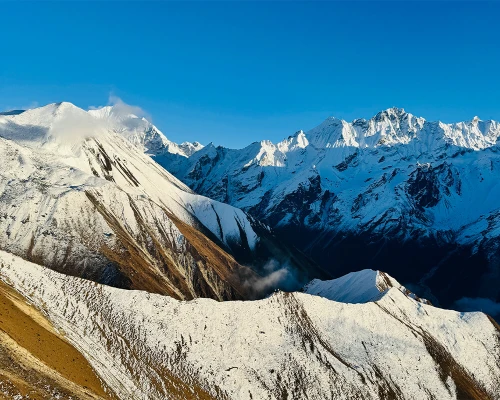 Beautiful Langtang Range From Tesrko Ri