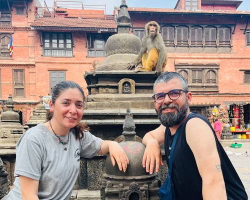 Clients Enjoy At Monkey Temple
