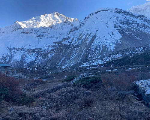 Nilgiri Himal From Tilicho Basecamp