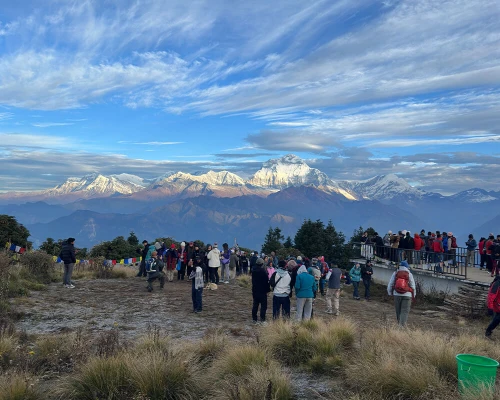People Waiting For Sunrise