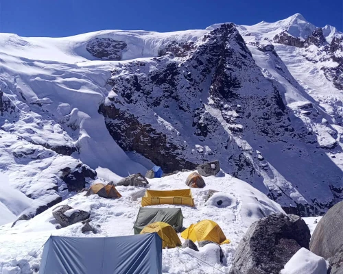 Tents Setup At Highcamp