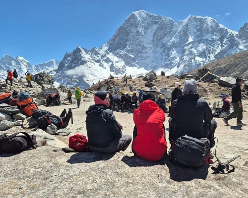 Thukla Pass Then Lobuche